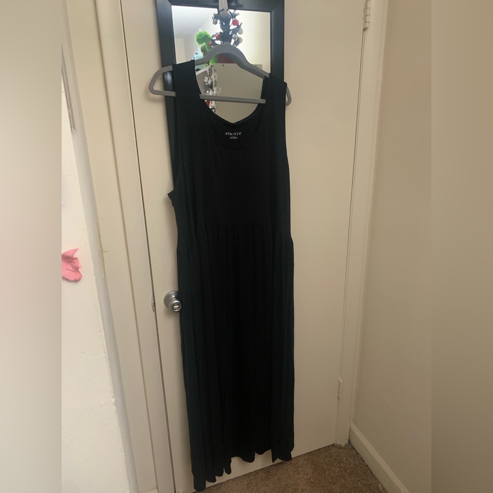 Ava&Viv Black Maxi Dress